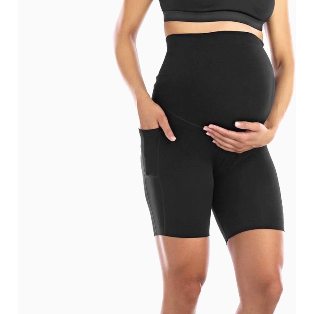 Women's‎ Shorts Time And Tru Maternity Biker Size L Black | Used